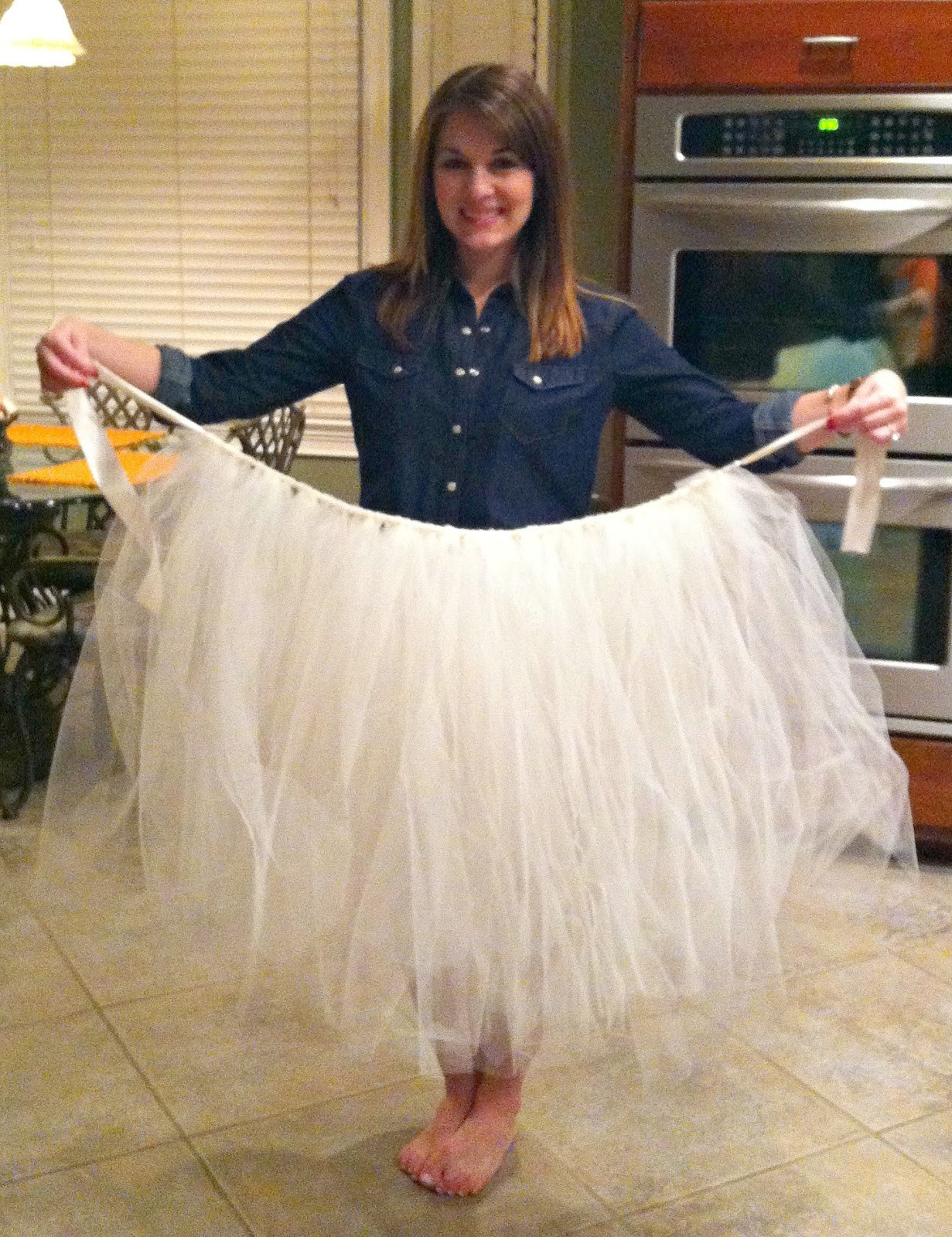 DIY Tutu For Adults
 Living Easy Tulle Skirt