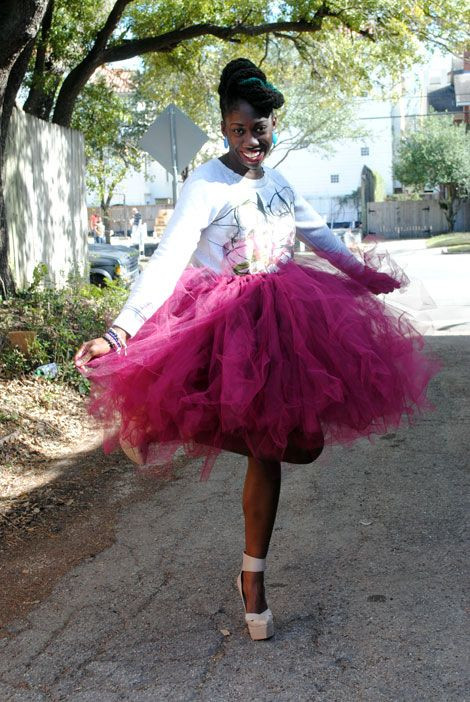 DIY Tutu For Adults
 NO Sew tulle skirt