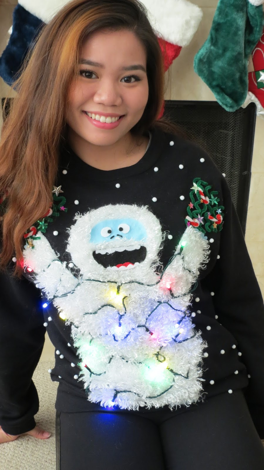 DIY Ugly Christmas Sweater
 NonaChewy DIY Ugly Christmas Sweater 2014 Abominable