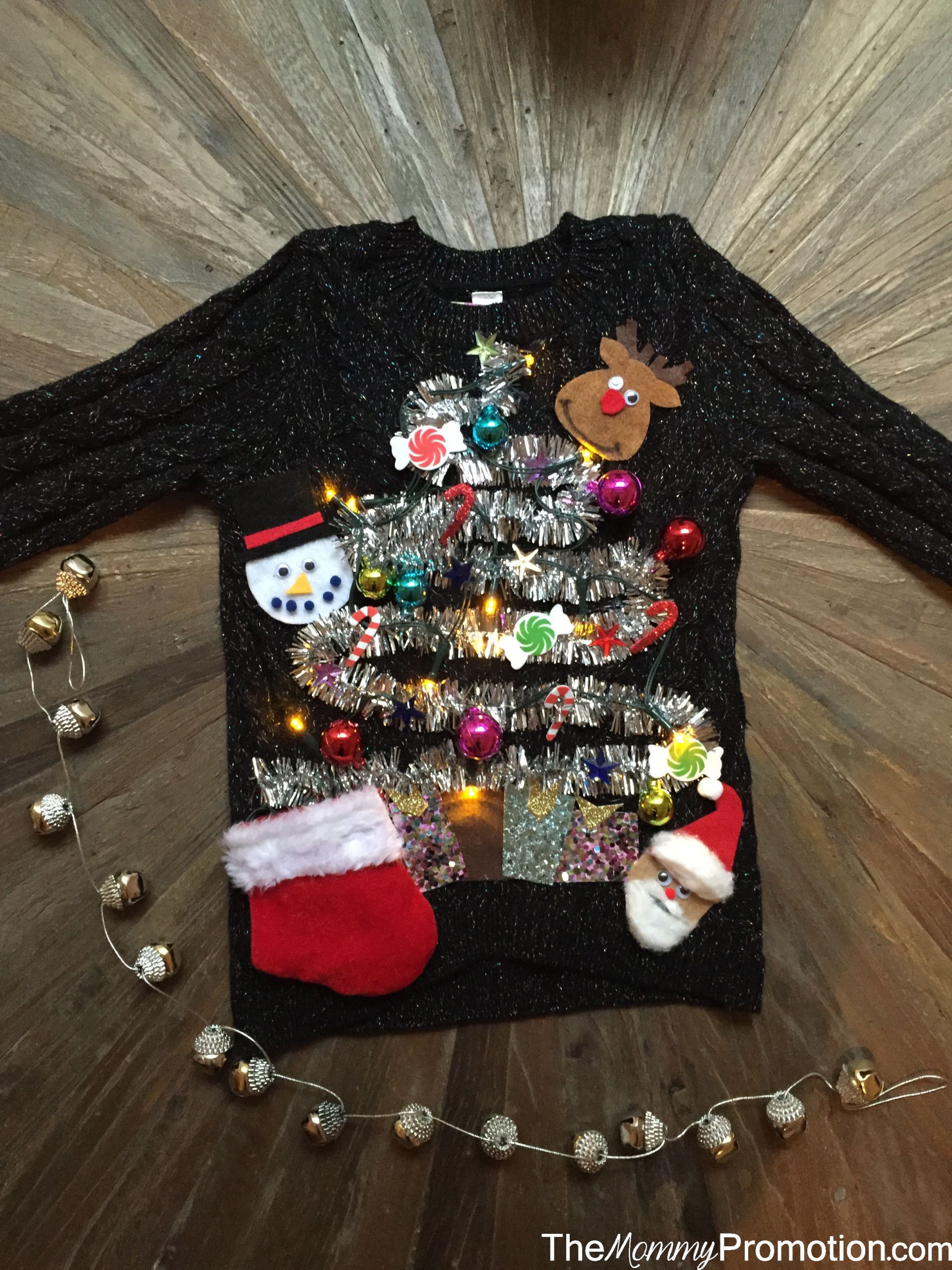 DIY Ugly Christmas Sweater
 DIY Ugly Cute Christmas Sweater – for Kids – The Mommy