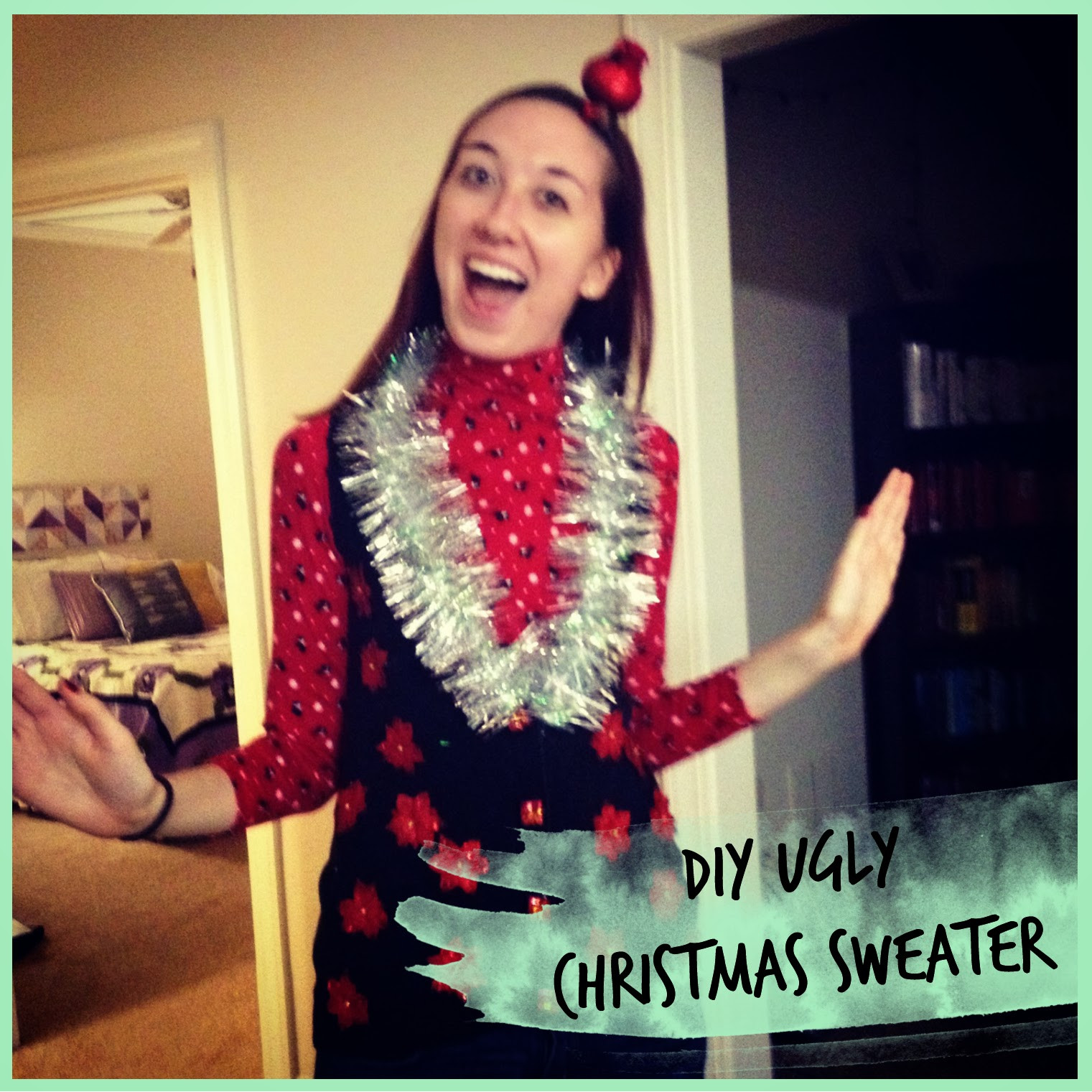DIY Ugly Christmas Sweater
 My Rolling Home DIY Ugly Christmas Sweater vest