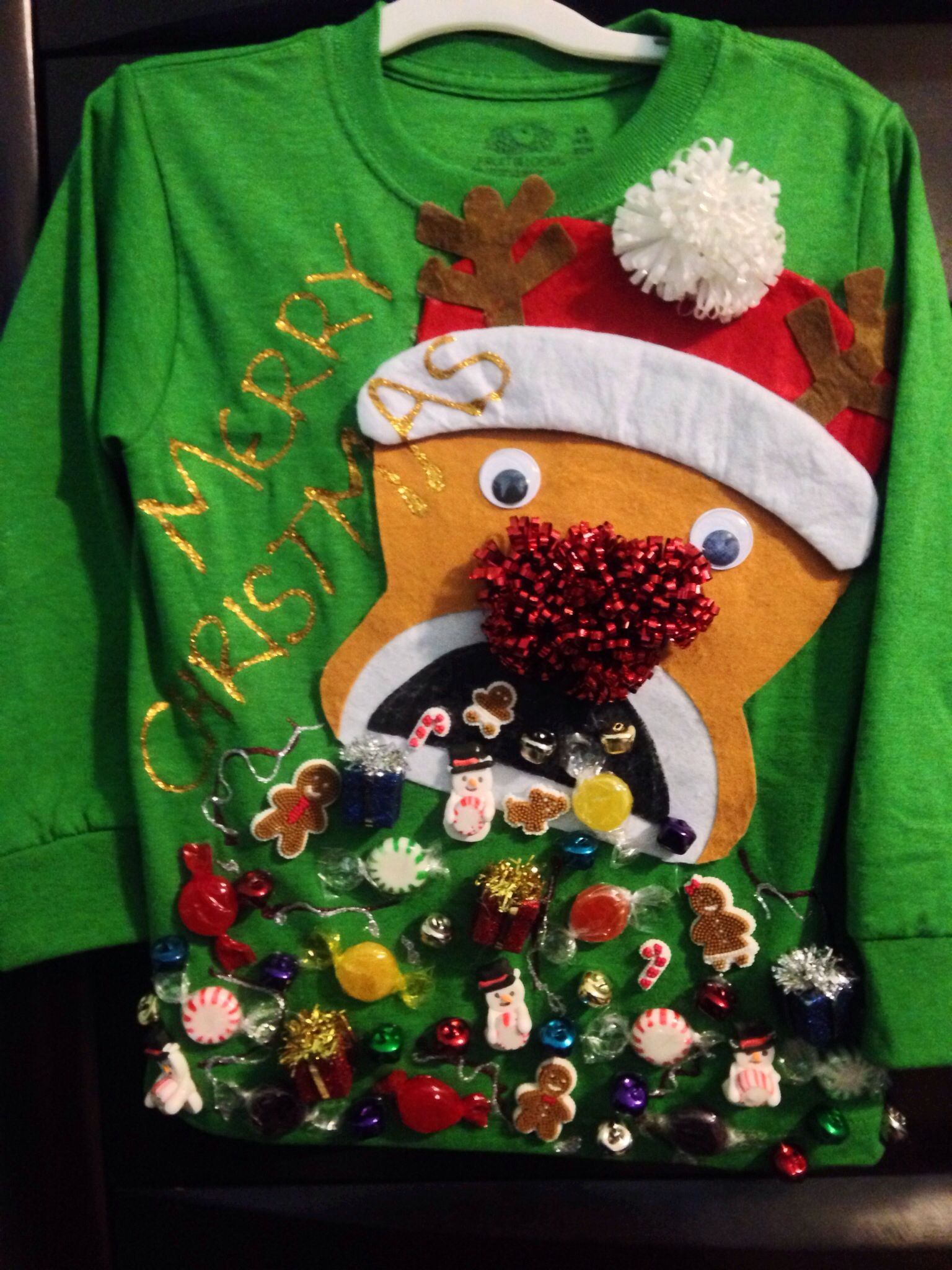 DIY Ugly Sweater For Kids
 Kids Ugly Sweater Ugly sweater party Pinterest