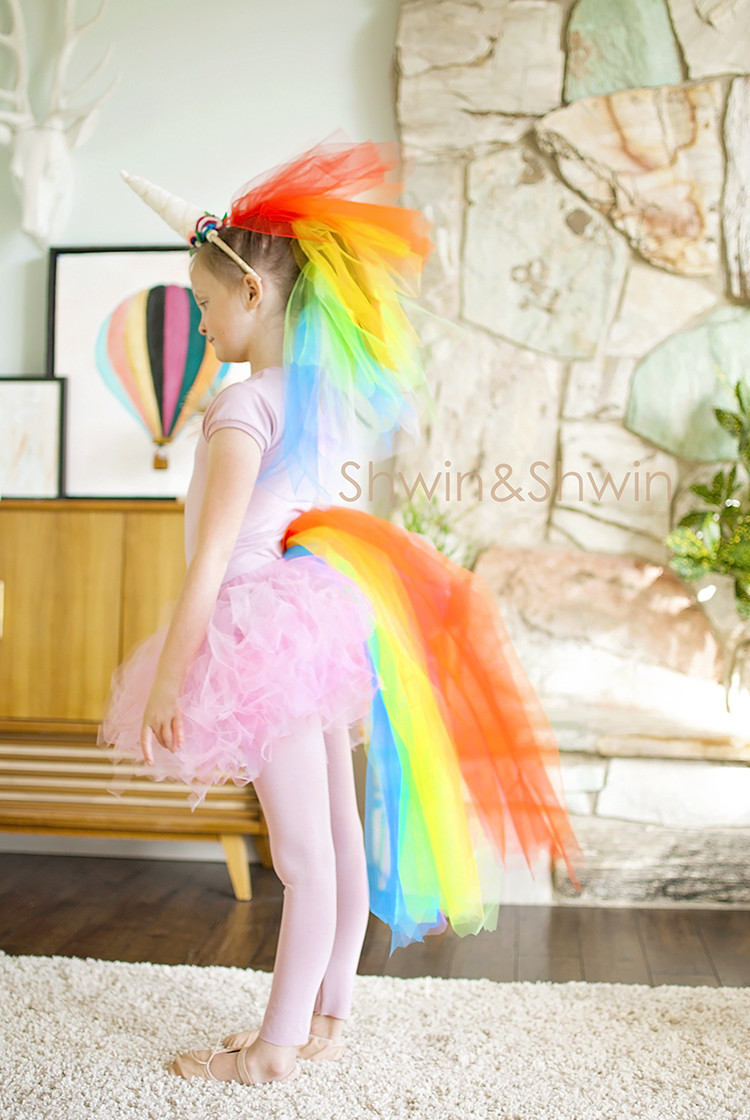 DIY Unicorn Costume For Adults
 DIY Rainbow Unicorn Costume Shwin and Shwin