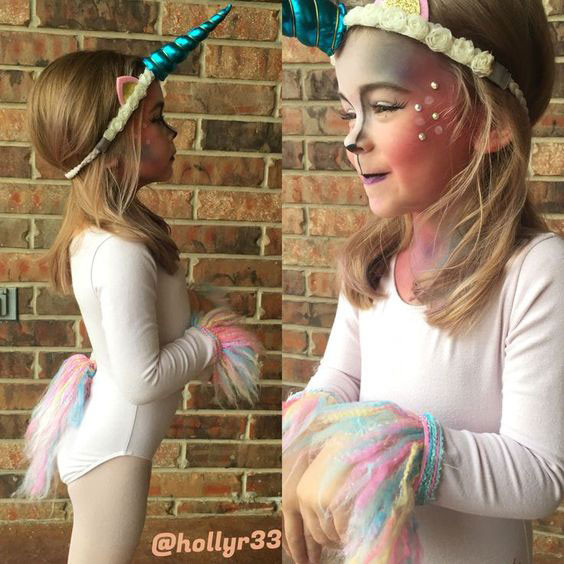 DIY Unicorn Costume For Girl
 Hauntingly Good Halloween Costumes for Kids Couples and More