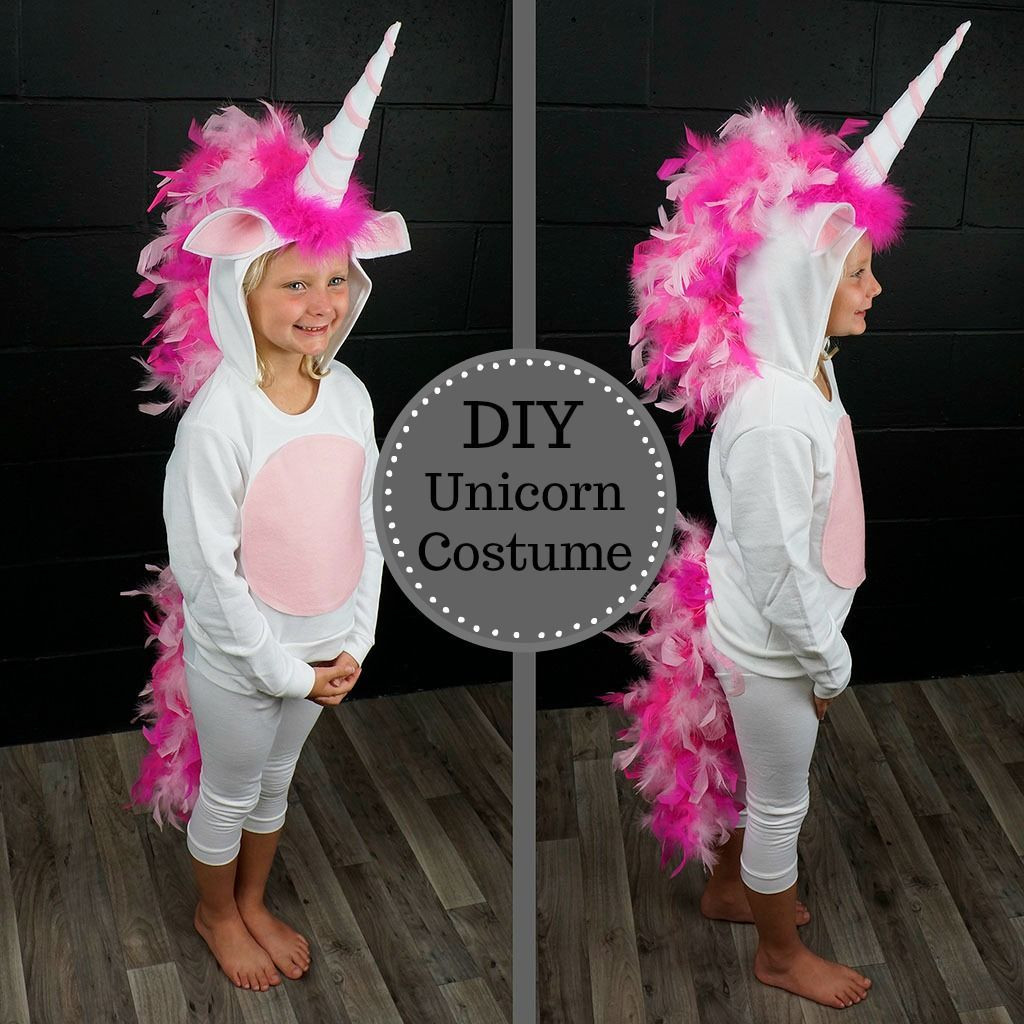 DIY Unicorn Costume For Girl
 DIY Unicorn Costume from thefeatherplace Halloween