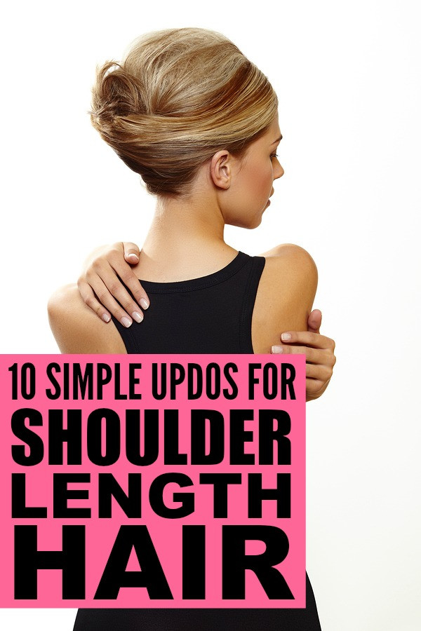 DIY Updo For Medium Length Hair
 10 simple updos for shoulder length hair