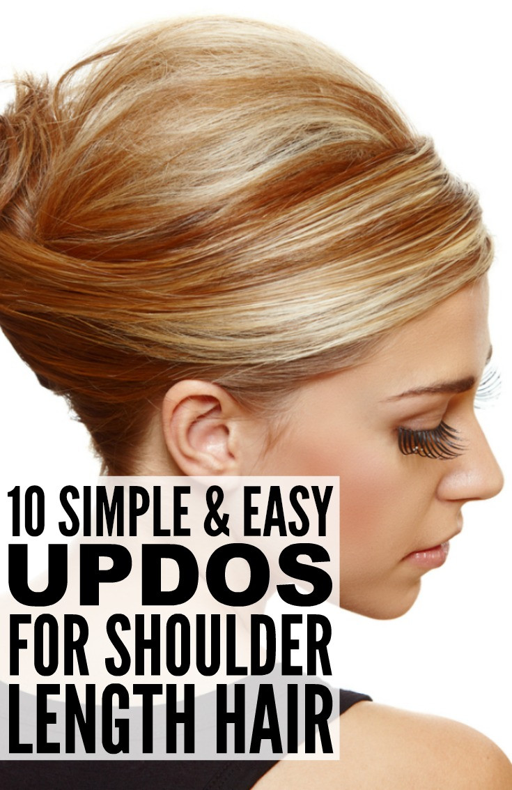 DIY Updo For Medium Length Hair
 10 simple updos for shoulder length hair
