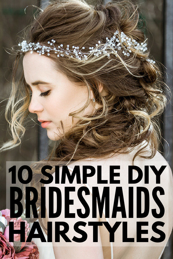 DIY Updos For Medium Length Hair
 10 Easy Bridesmaid Hairstyles for Long Hair