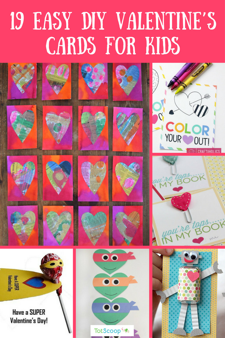 DIY Valentines For Toddlers
 19 Easy DIY Valentine s Cards for Kids TotScoop