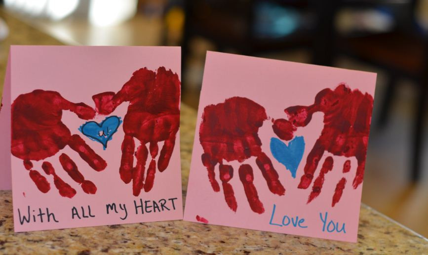 DIY Valentines Gift For Mom
 Hand Print Valentines DIY Valentines t ideas A