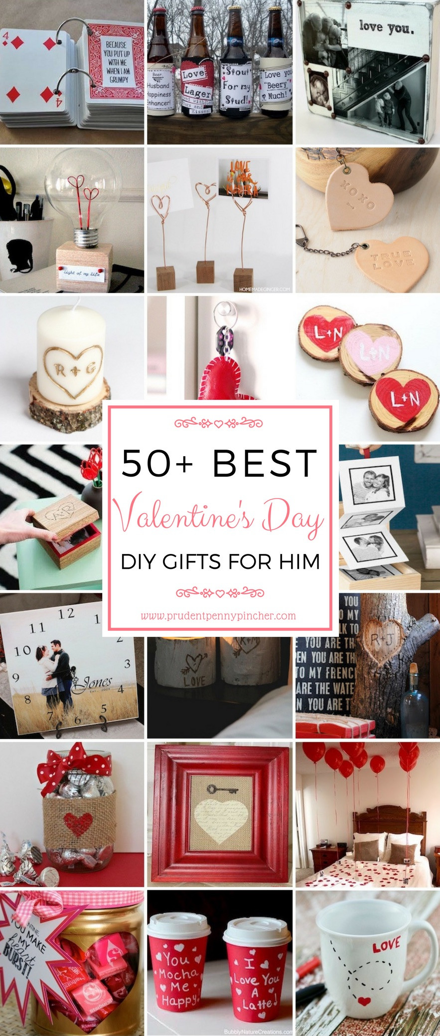 DIY Valentines Gifts For Him
 50 DIY Valentines Day Gifts for Him Prudent Penny Pincher