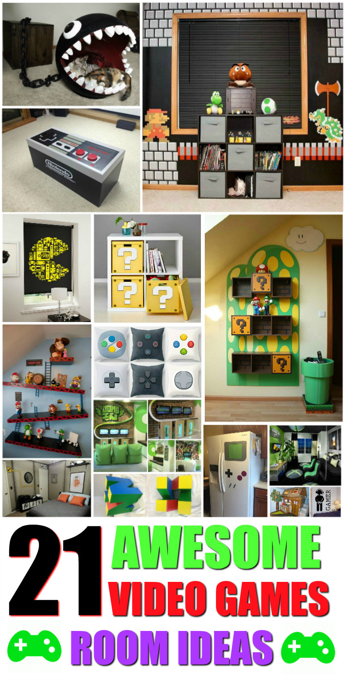 DIY Video Game Decor
 21 Truly Awesome Video Game Room Ideas U me and the kids