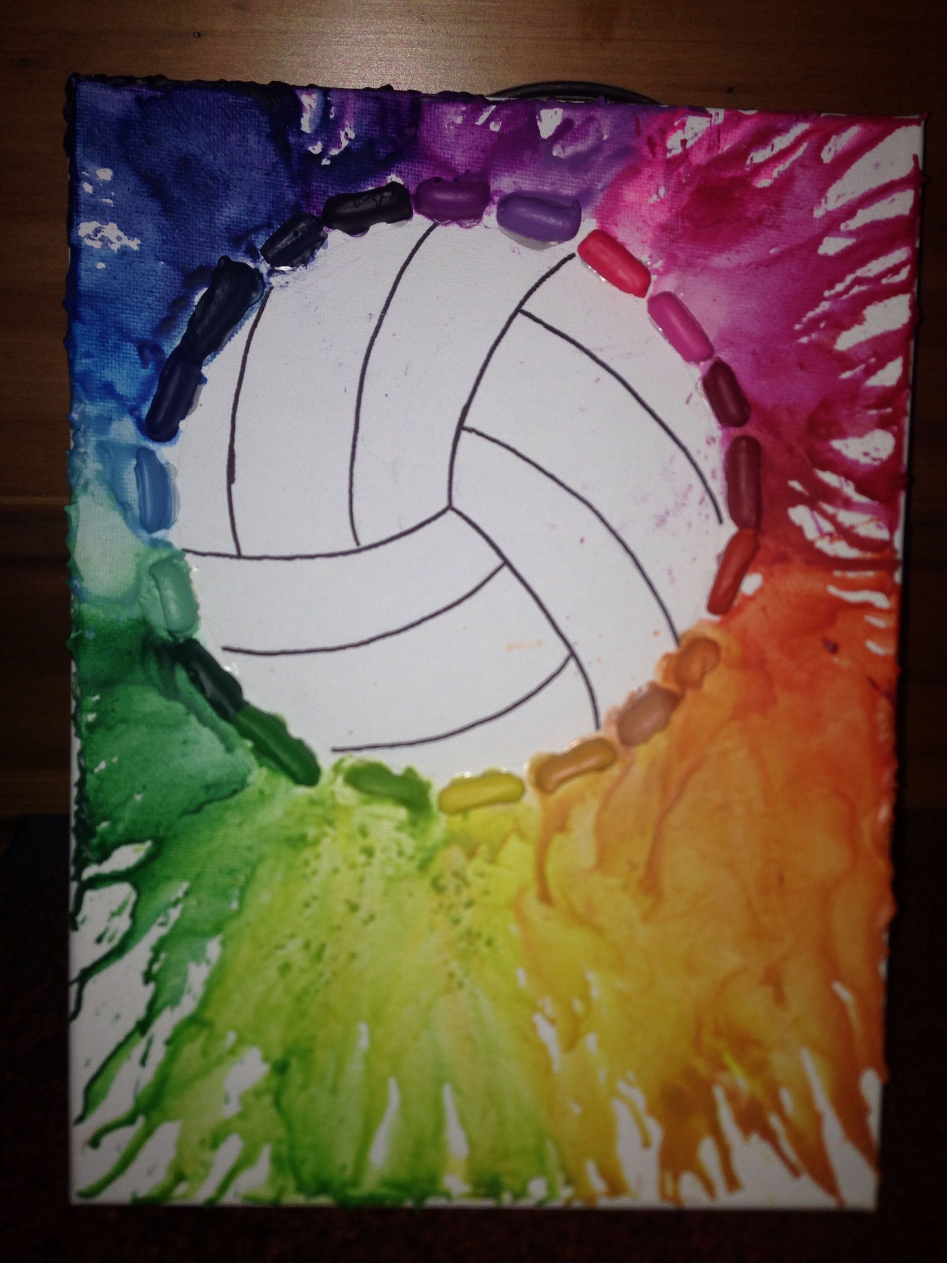 DIY Volleyball Gifts
 DIY Volleyball Crayon art