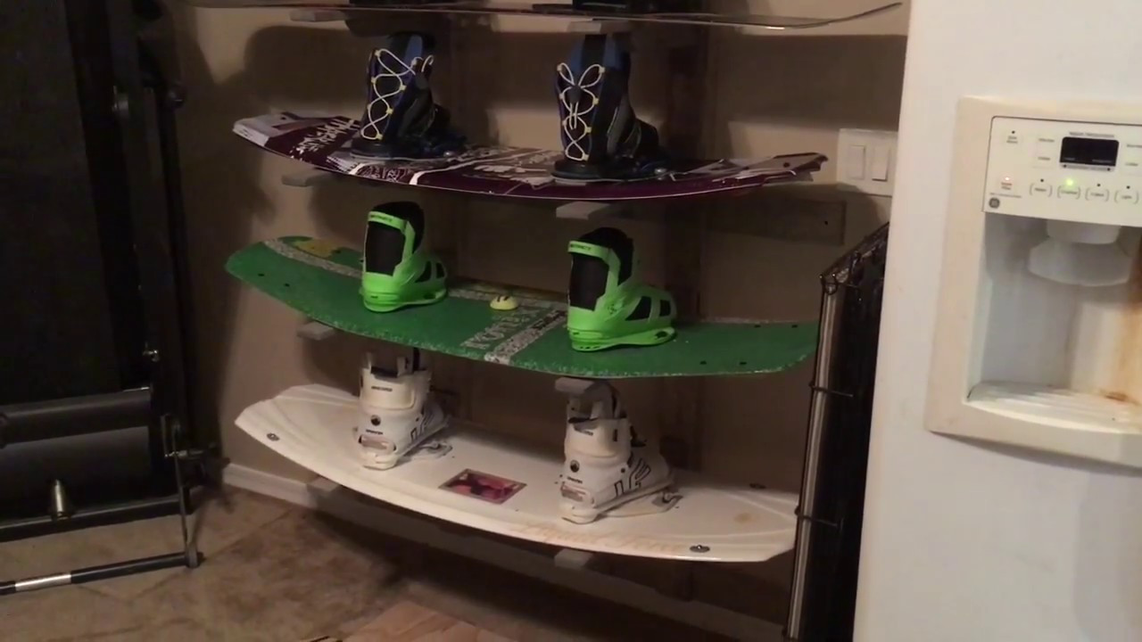 DIY Wakeboard Rack
 DIY wakeboard snowboard storage Rack