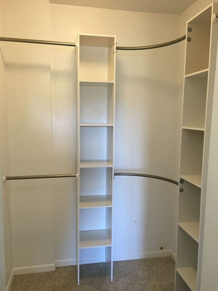DIY Walk In Closet Organizer
 Corner Closet DIY