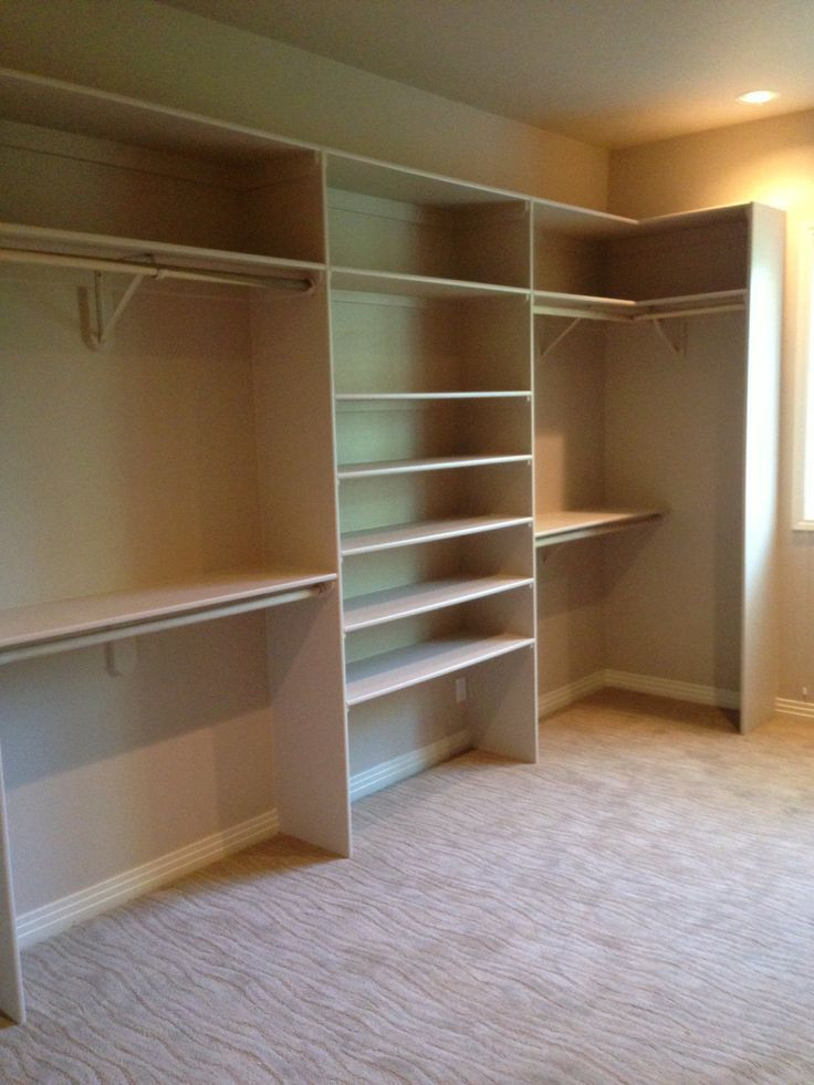 DIY Walk In Closet Organizers
 It is simple and easy to assemble the closet organizers