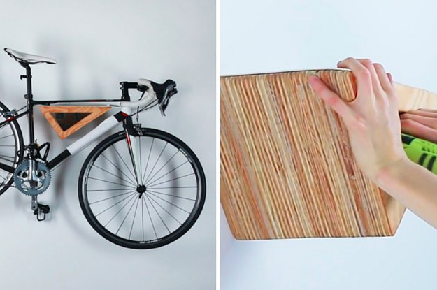 DIY Wall Bike Rack
 This DIY Wooden Bike Rack Will Look Gorgeous Your Wall