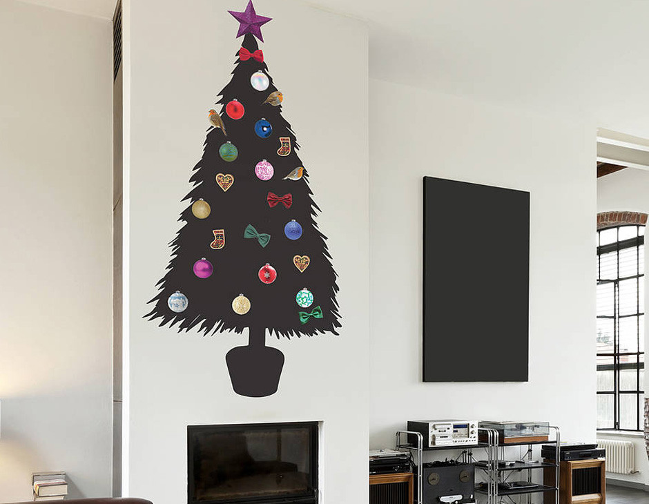DIY Wall Christmas Tree
 DIY Christmas Tree Wall Sticker
