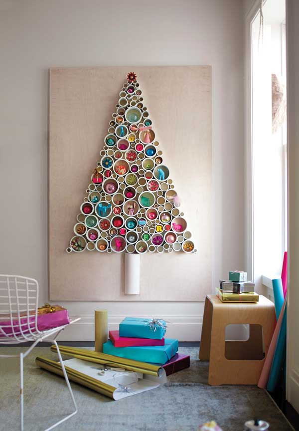 DIY Wall Christmas Tree
 30 The Most Magnificent Christmas Trees You Can Make
