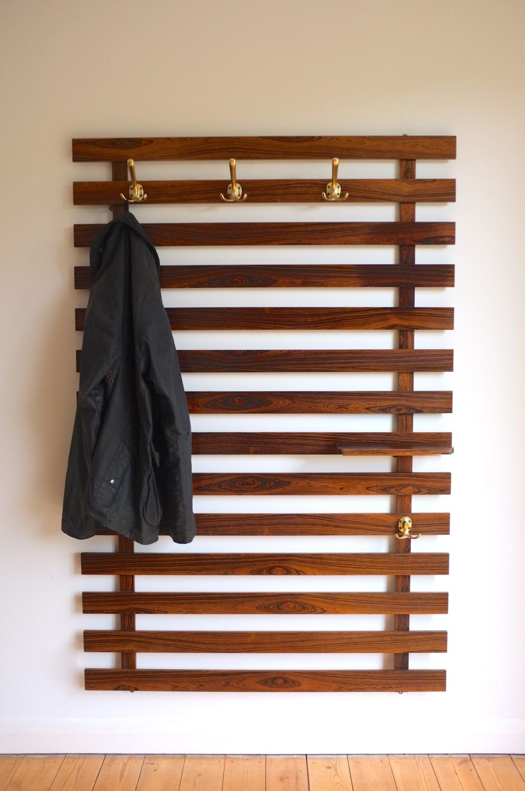 DIY Wall Mounted Coat Rack With Shelf
 the shop mid century coat rack