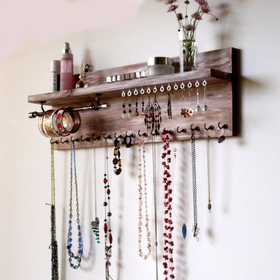 DIY Wall Mounted Jewelry Organizer
 15 Amazing DIY Jewelry Holder Ideas to Try