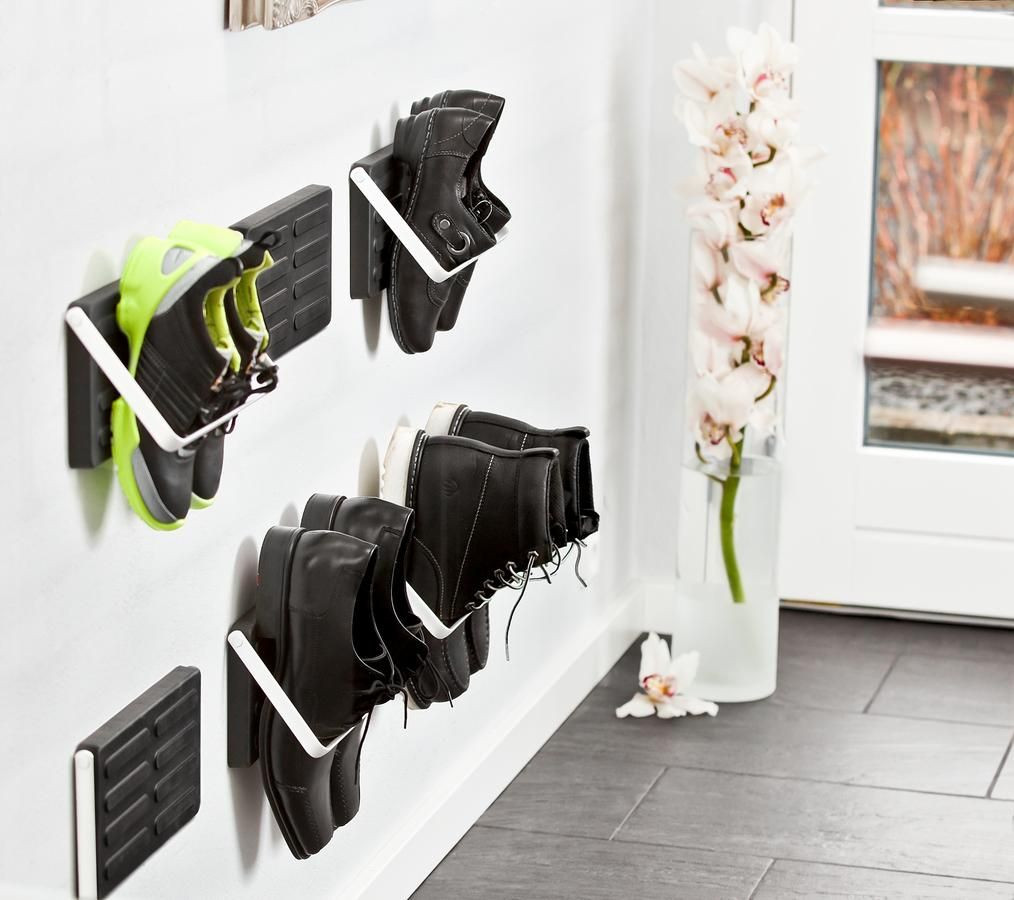 DIY Wall Mounted Shoe Rack
 5 Ways to Store Shoes on the Wall With images