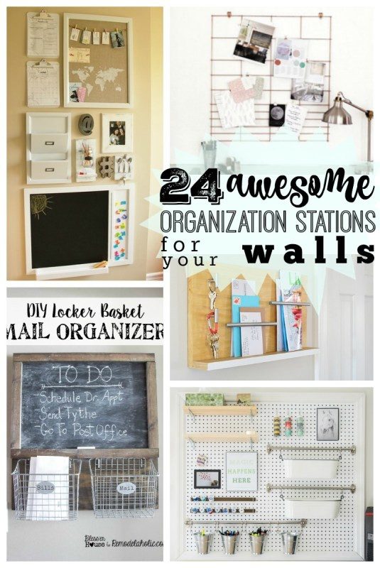 DIY Wall Organizer Ideas
 Remodelaholic