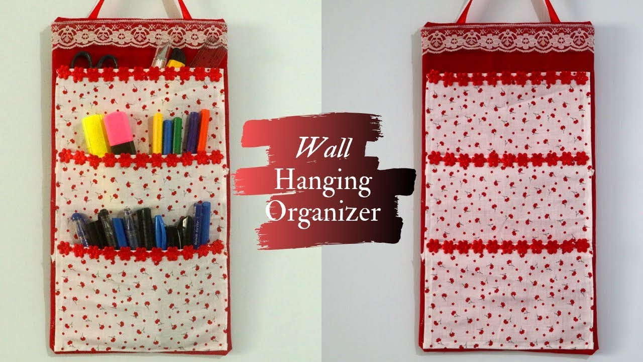 DIY Wall Pocket Organizer
 No Sew DIY Organizer