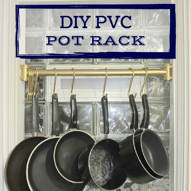 DIY Wall Pot Rack
 DIY PVC Pot Rack Inside the Fox Den