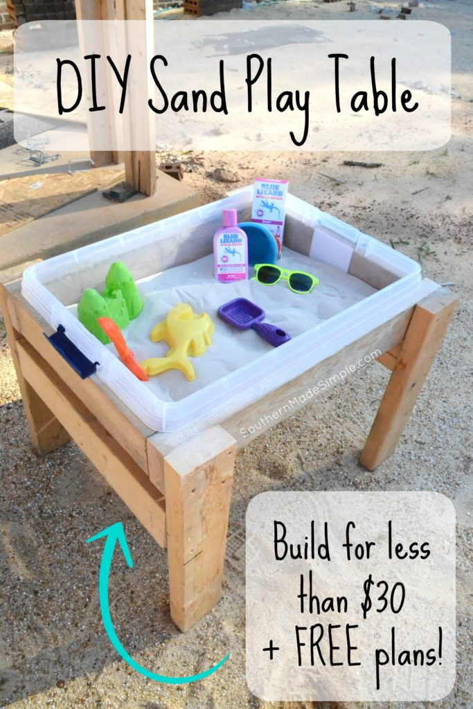DIY Water Table For Kids
 Fun in the Sun and Sand DIY Sand Play Table Southern