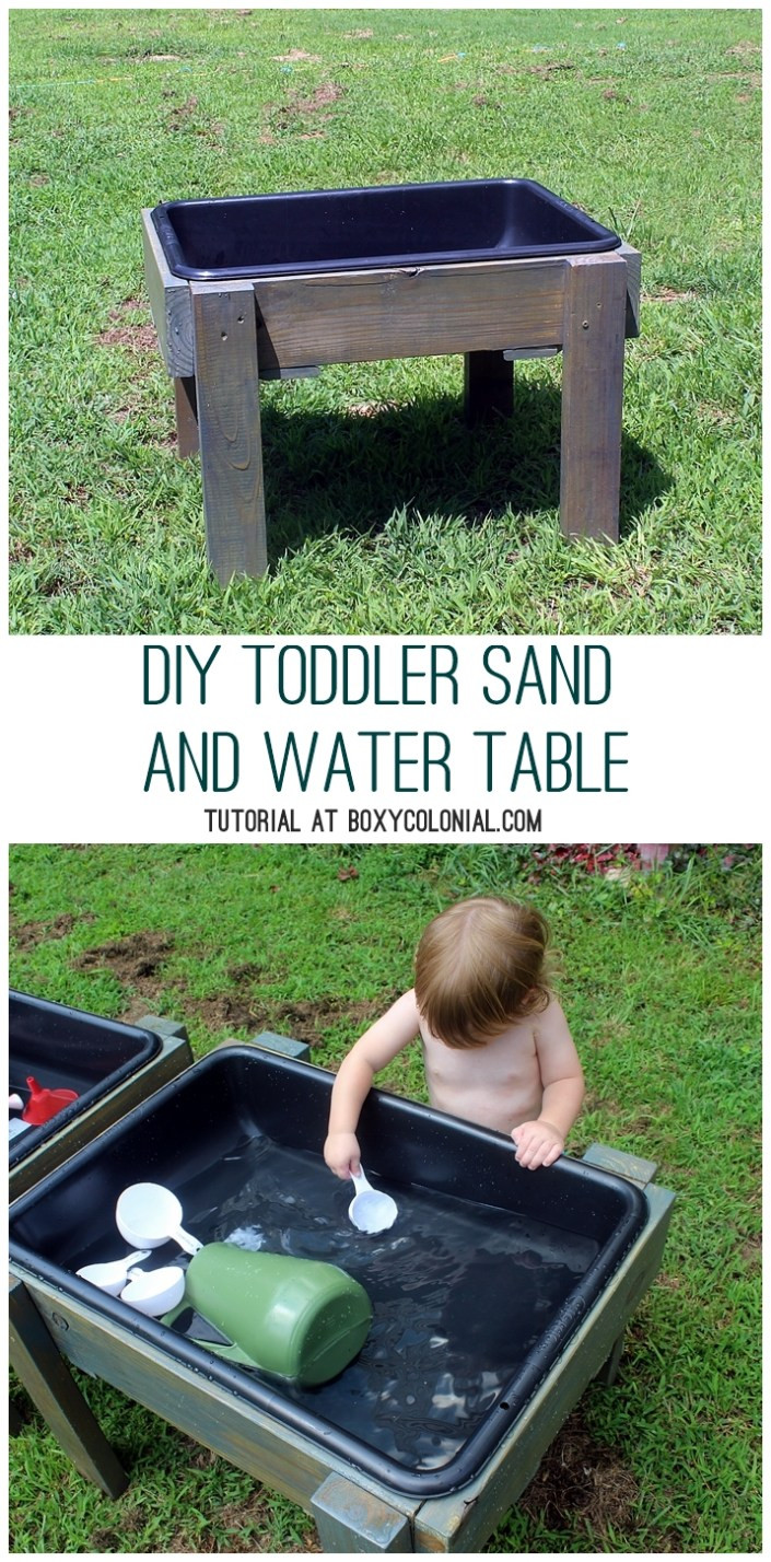 DIY Water Table For Kids
 DIY Toddler Water Table from Recycled Wood The Backyard