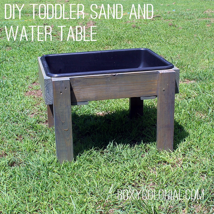 DIY Water Table For Toddlers
 DIY Toddler Water Table from Recycled Wood The Backyard