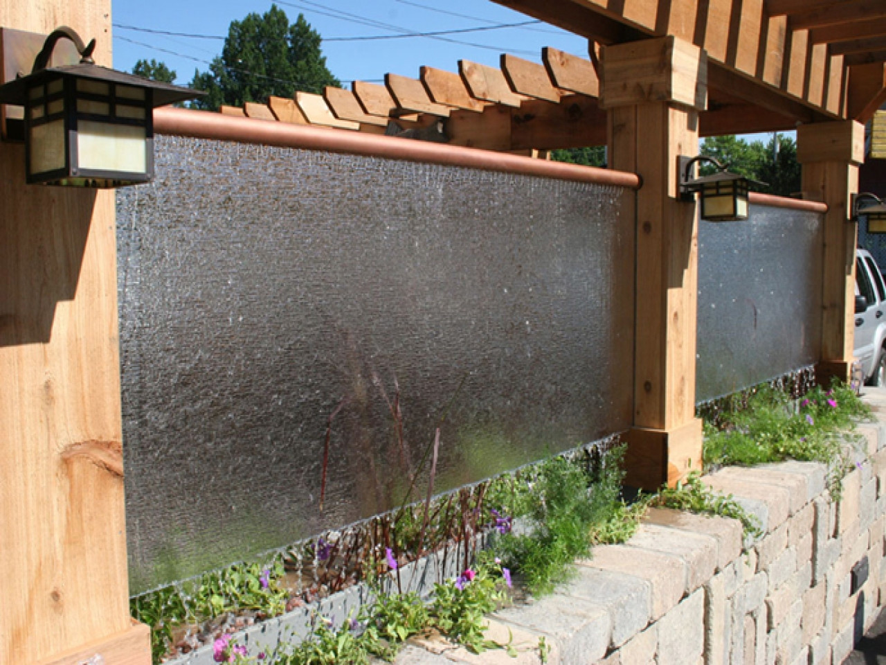 DIY Water Wall Outdoor
 Water wall design diy water wall landscape diy outdoor