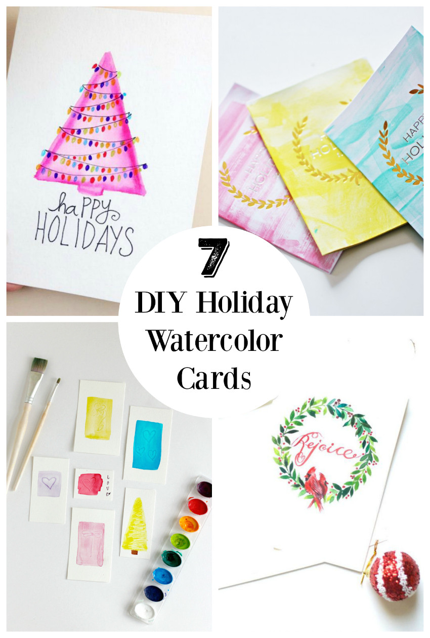DIY Watercolor Christmas Cards
 7 DIY Holiday Watercolor Cards to Send Out to Friends