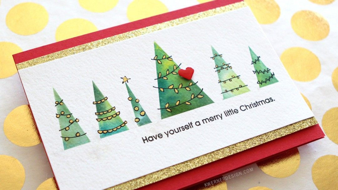 DIY Watercolor Christmas Cards
 Holiday Card Series 2015 – Day 19