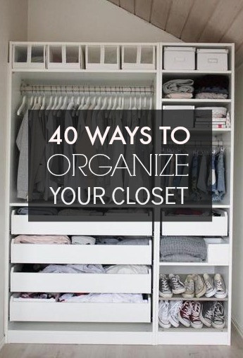 DIY Ways To Organize Your Closet
 40 Easy Ways to Organize Your Closet from Pinterest