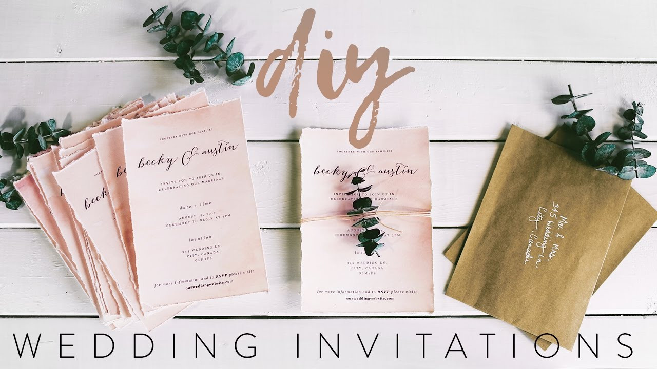 DIY Wedding Announcement
 DIY MY WEDDING INVITATIONS WITH ME