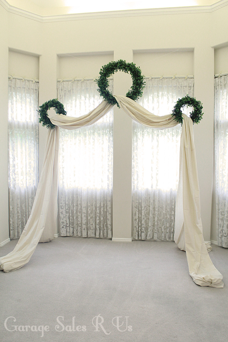 DIY Wedding Arch
 Garage Sales R Us DIY Wedding Archway