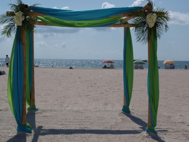 DIY Wedding Arch Kits
 Wedding Arch Wedding Chupph And Fabric Draping Kit Beach