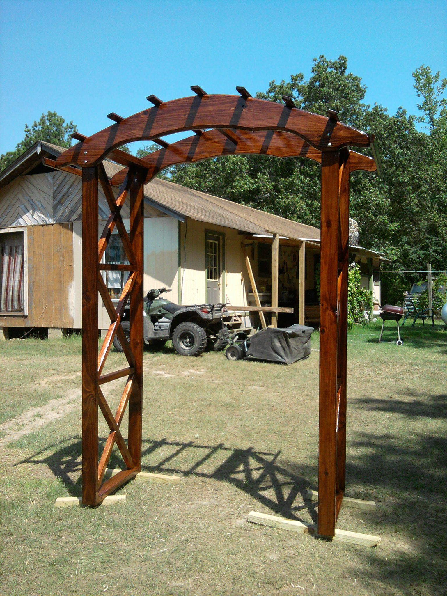 DIY Wedding Arch Kits
 rustic arbor plans Rustic X wedding arch