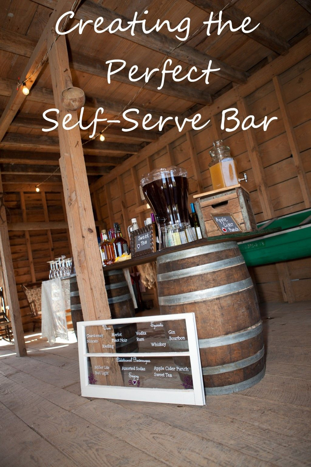 DIY Wedding Bar
 Creating a DIY Self Serve Bar at Your Wedding or Special