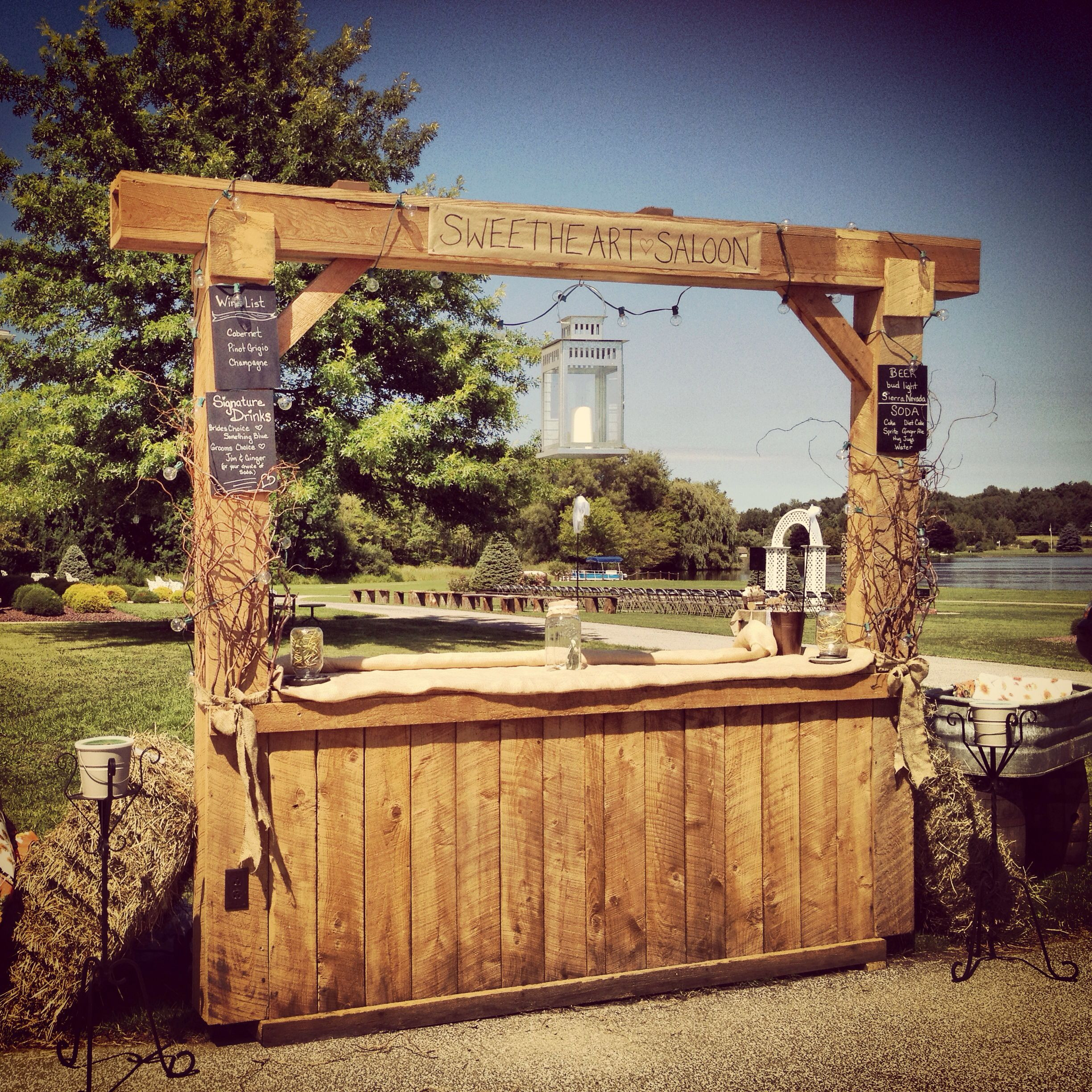 DIY Wedding Bar
 The 25 best Rustic wedding bar ideas on Pinterest