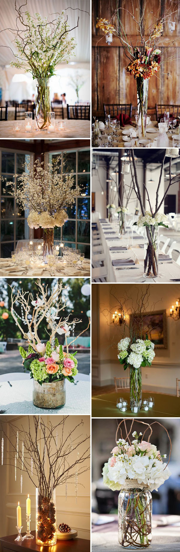 DIY Wedding Centerpieces With Branches
 28 Creative & Bud friendly DIY Wedding Decoration Ideas