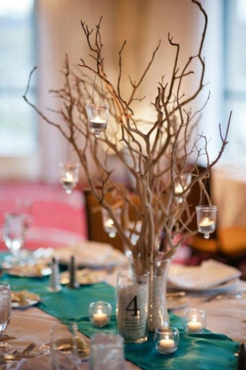 DIY Wedding Centerpieces With Branches
 30 Chic Rustic Wedding Ideas with Tree Branches