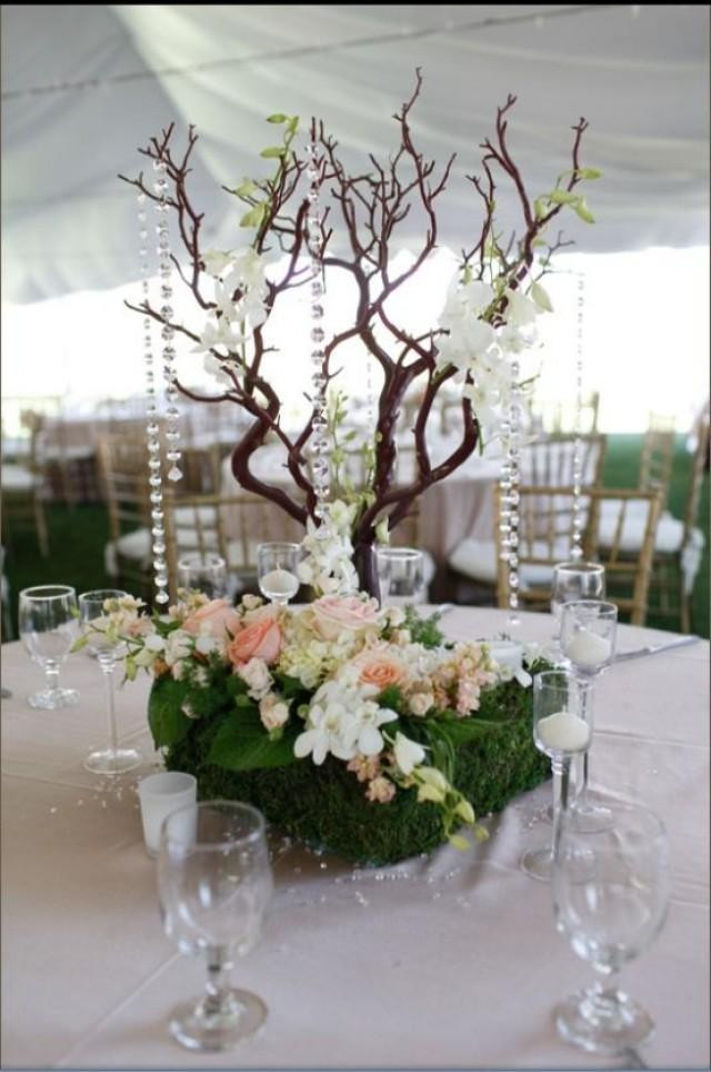 DIY Wedding Centerpieces With Branches
 Set 12 20" Manzanita Branches Natural Fresh