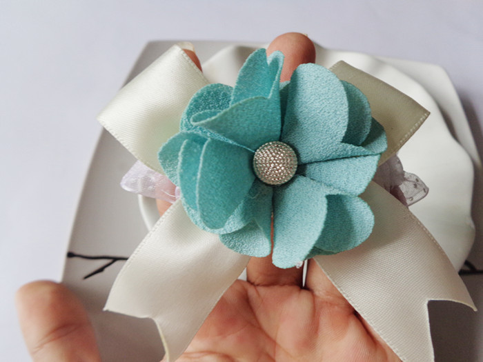 DIY Wedding Corsage
 DIY Wedding or Prom Wrist Corsage with Bracelet Silk Rose