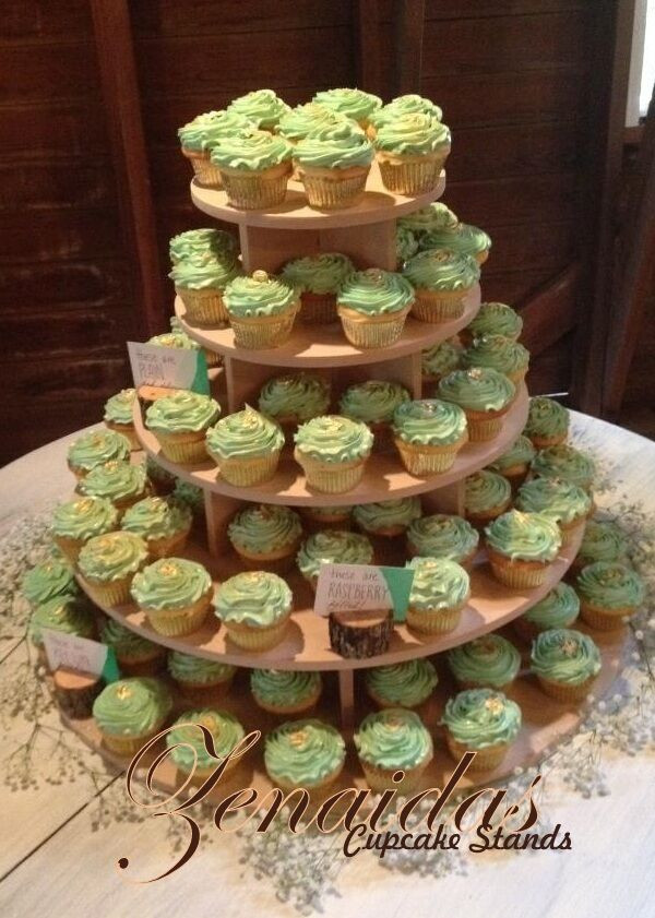 DIY Wedding Cupcakes
 5 TIER CUPCAKE STAND ROUND WOOD DIY PROJECT CUPCAKE TOWER