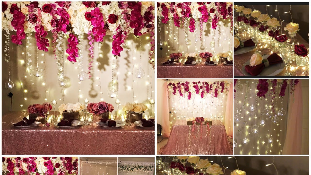 DIY Wedding Decor
 DIY long table and backdrop decor DIY wedding decor DIY
