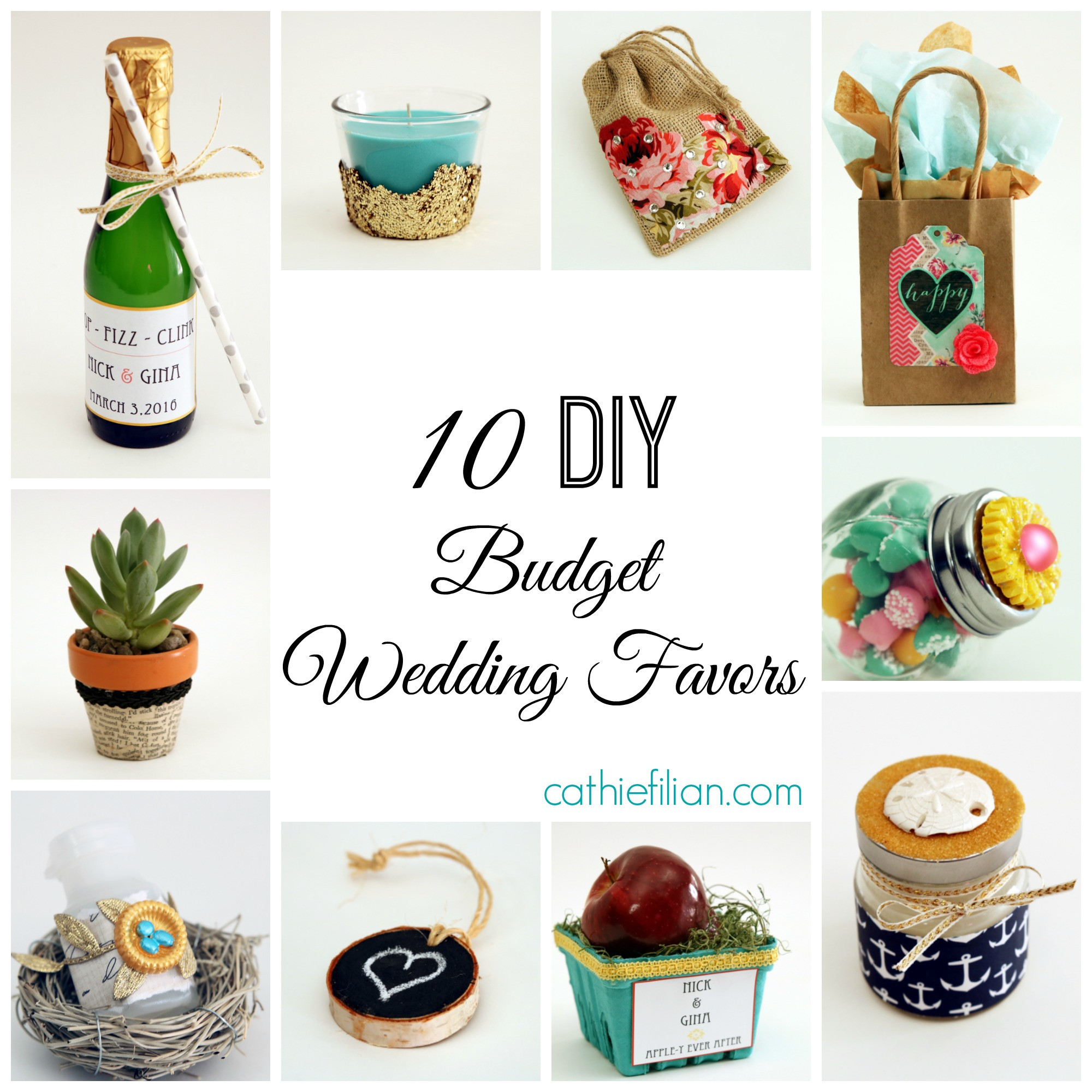 DIY Wedding Favour Ideas
 10 DIY Bud Wedding Favor Ideas Cathie Filian & Steve