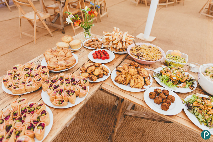 DIY Wedding Food
 Somerset weddings Roughmoor Farm